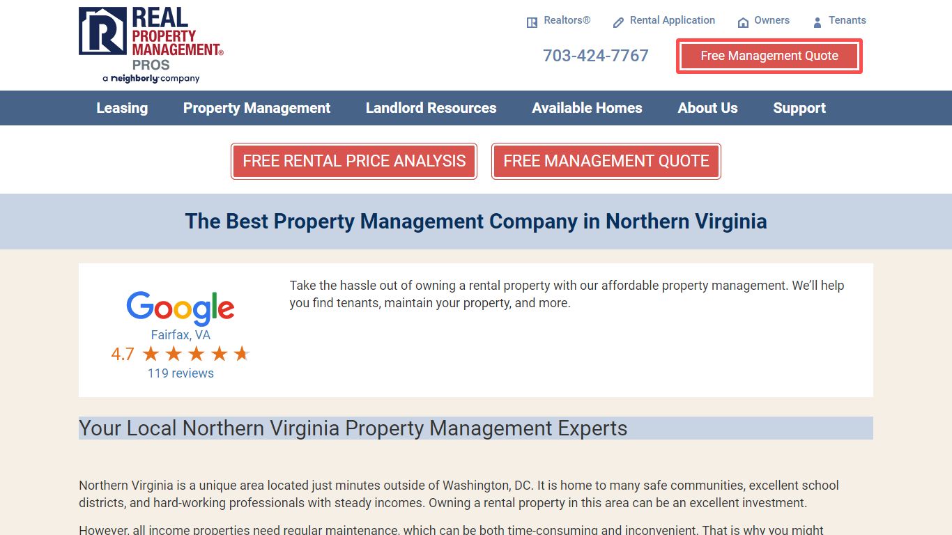 Real Property Management PROS | Northern Virginia